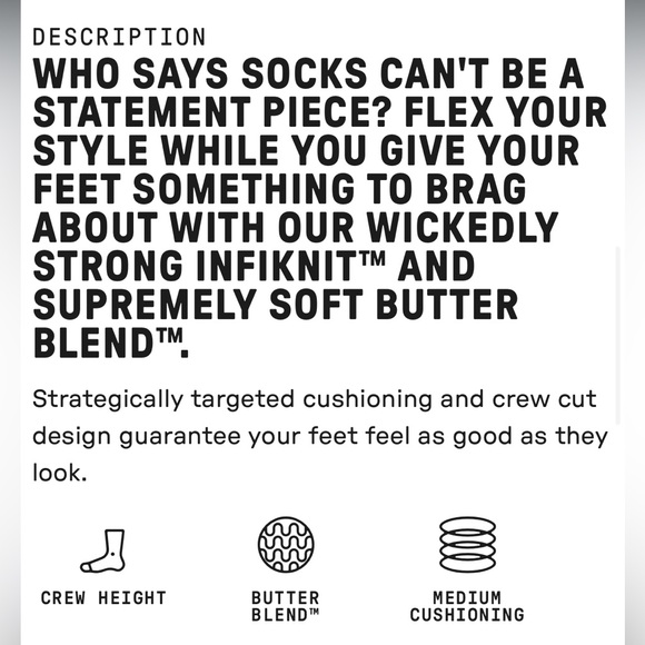 STANCE UNISEX CREW CASUAL BUTTERBLEND W/INFIKNIT SIZE MED MCDERMITT GREEN NWT - Picture 4 of 6